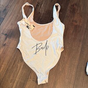Ravesuits NWT white bride One Piece swim